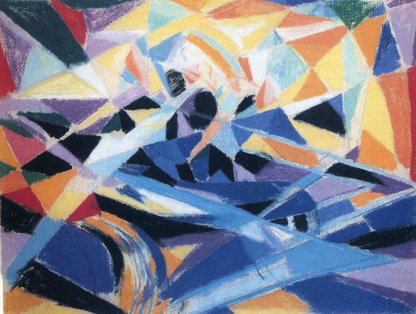 Futurist Composition (1914) - Joseph Stella Tablo