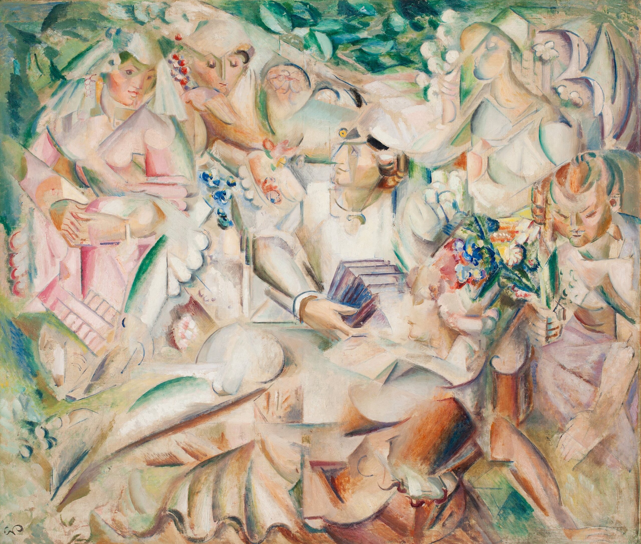 Fyra flickor och en student (1922) - Georg Pauli Tablo