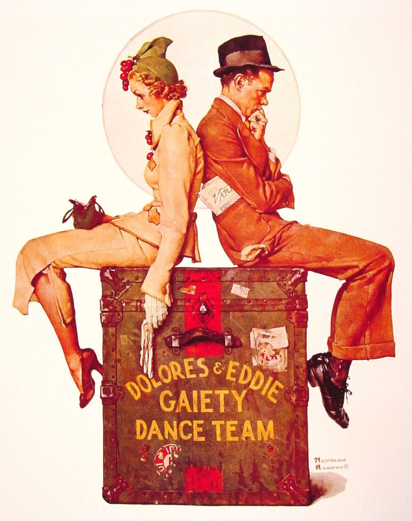 Gaiety Dance Team (1937) - Norman Rockwell Tablo