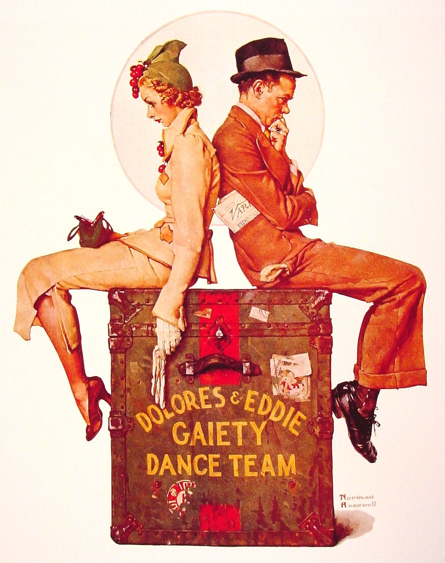 Gaiety Dance Team (1937) - Norman Rockwell Tablo
