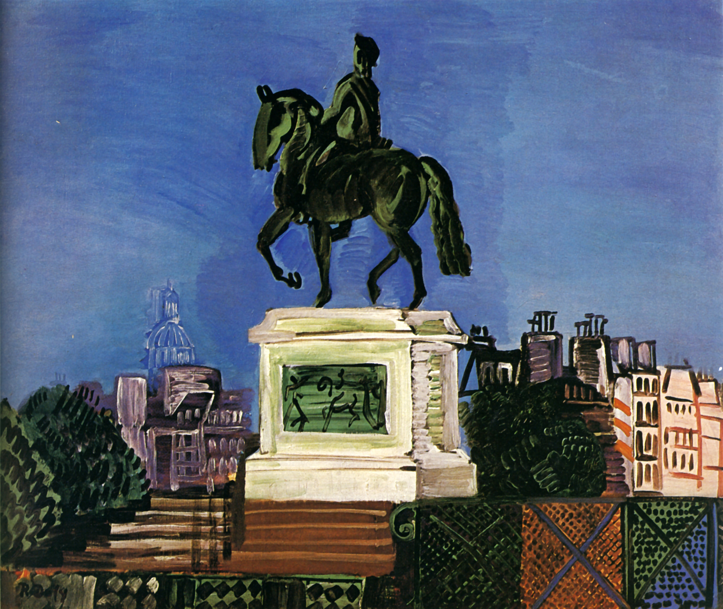 Gallant green (1926) - Raoul Dufy Tablo
