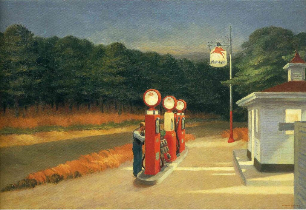Gas (1940) - Edward Hopper Tablo