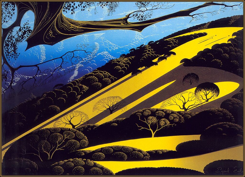 Gaviota Pass - Eyvind Earle Tablo