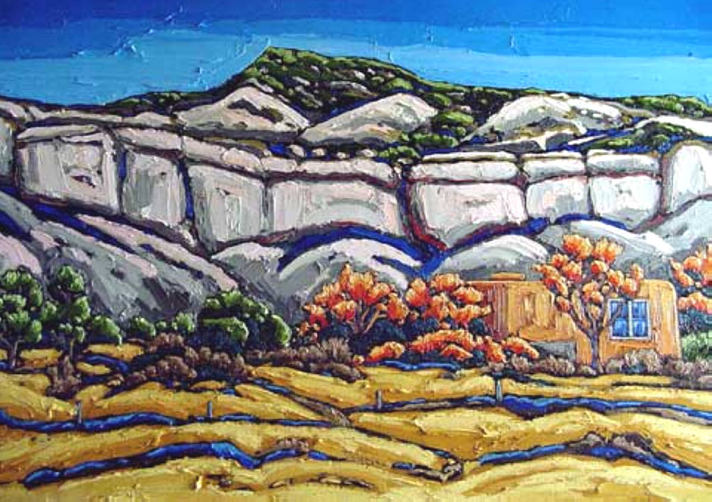 Ghost Ranch Painting - Georgia O'Keeffe Tablo