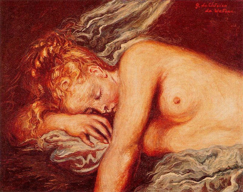 Girl Asleep (1947) – Giorgio de Chirico Tablo