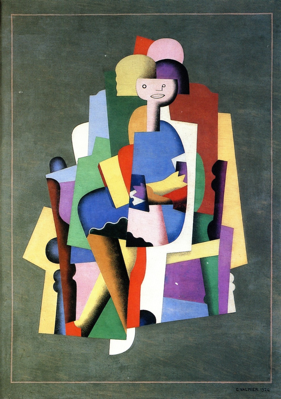 Girl Reading (1924) - Georges Valmier Tablo