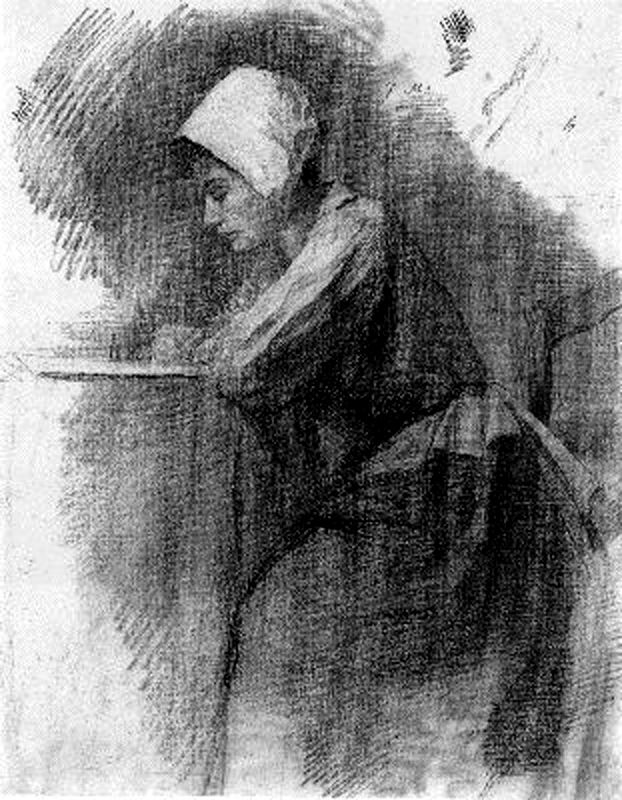 Girl Writing (1892) – Piet Mondrian Tablo