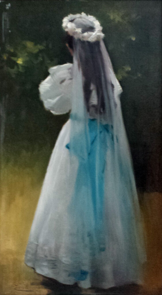 Girl during the frist communion (1888) – Joan Brull Tablo