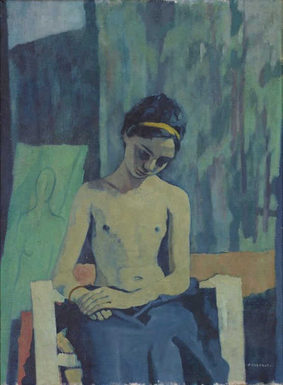 Girl in Pavarolo (Child, Clelia) (1937) – Felice Casorati Tablo