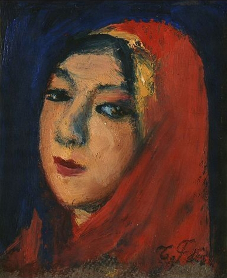 Girl in Red Clothing – Fujishima Takeji Tablo