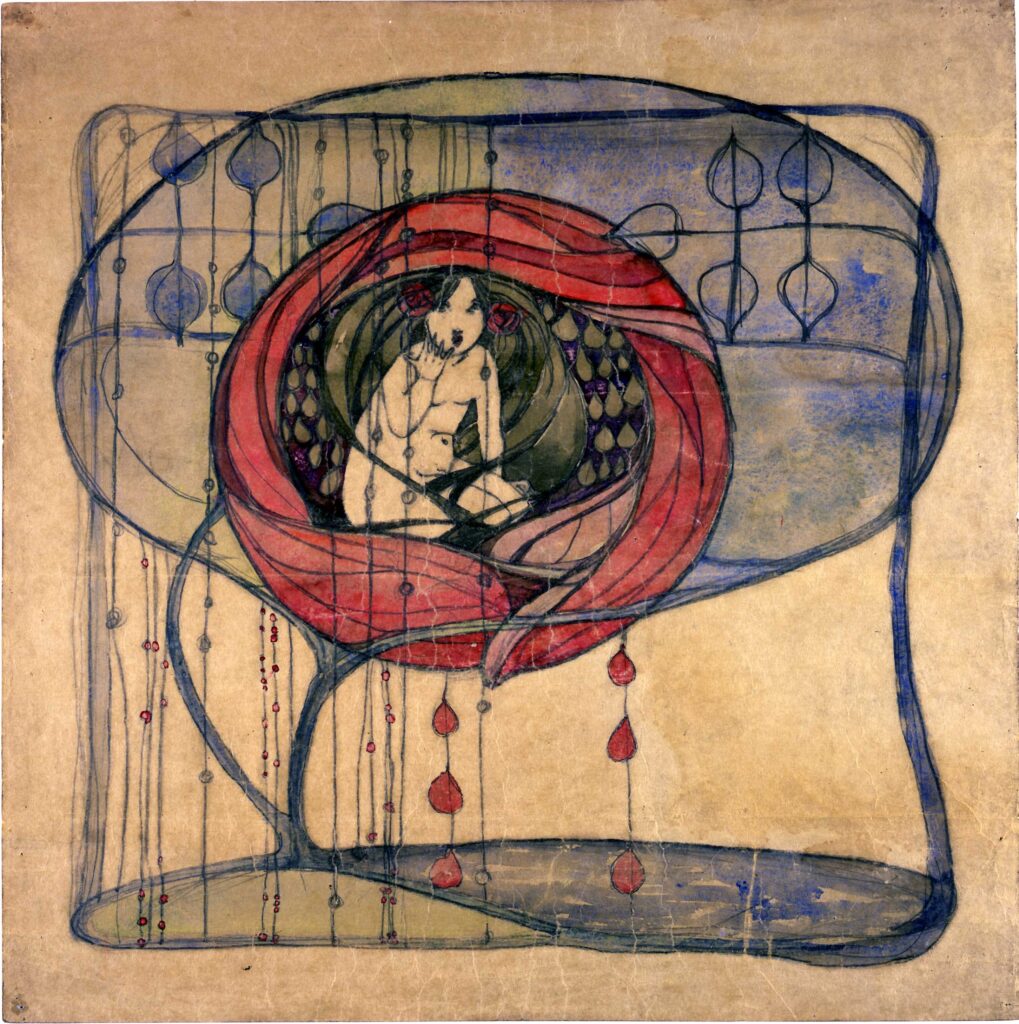 Girl in a Tree - Frances Macdonald Tablo