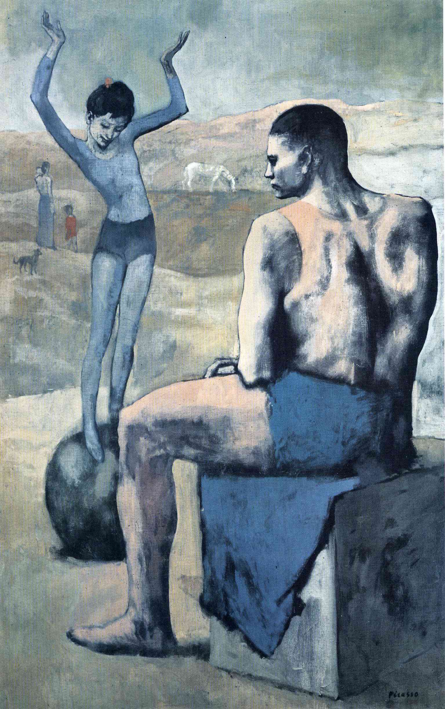 Girl on the ball (1905) - Pablo Picasso Tablo