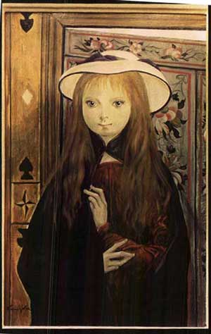 Girl with a Hat – Tsuguharu Foujita Tablo
