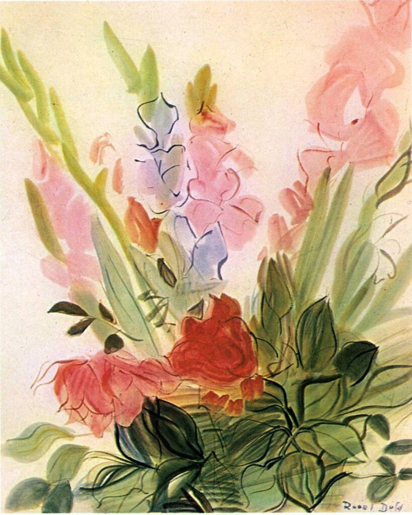 Gladioli (1942) - Raoul Dufy Tablo