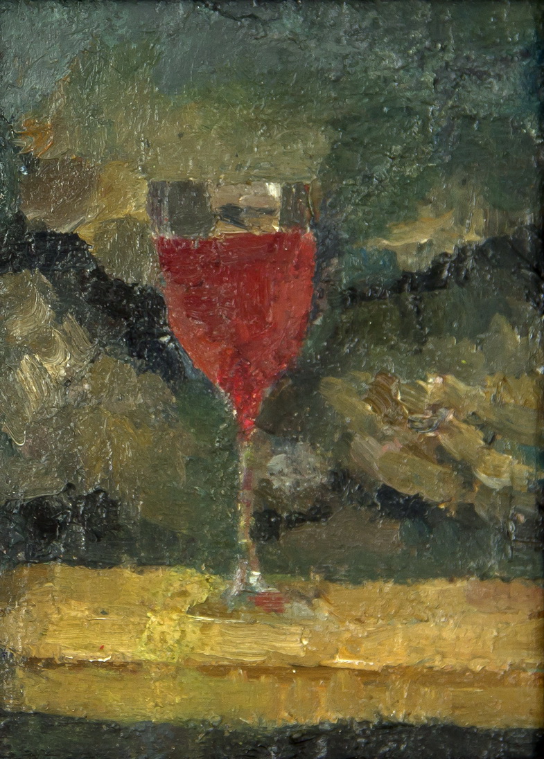 Glass of Wine - Valentin Khrushch Tablo