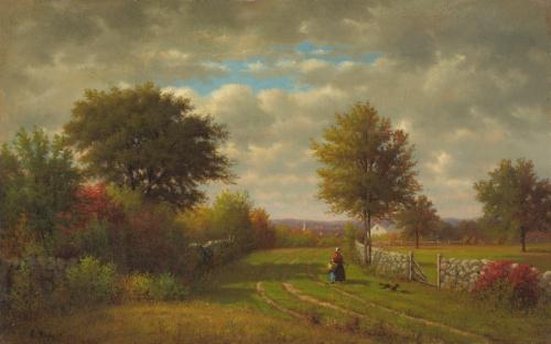 Going To Market (1868) - George Inness Tablo