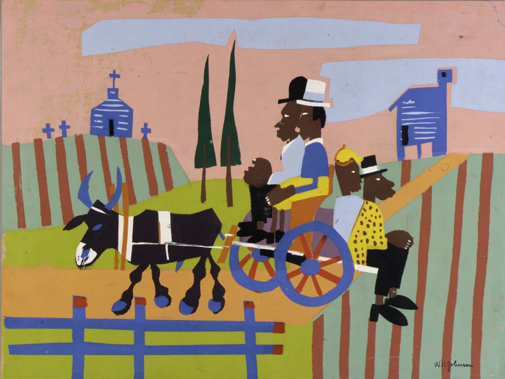 Going to Church (1941) – William H. Johnson Tablo