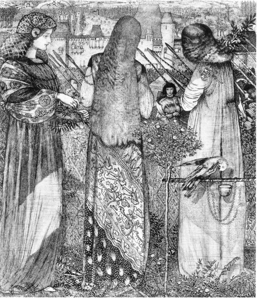 Going to the Battle (1858) - Edward Burne-Jones Tablo