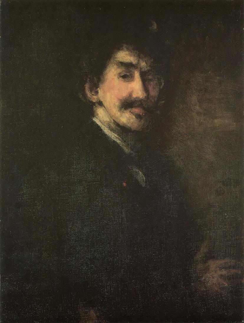 Gold and Brown (Self portrait) (1896) - James McNeill Whistler Tablo