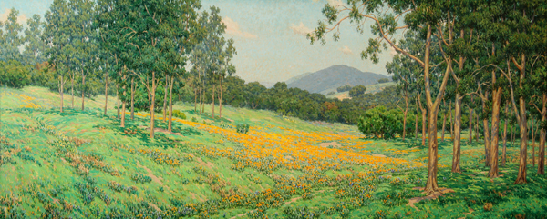Golden Morrow Poppy Field - Granville Redmond Tablo