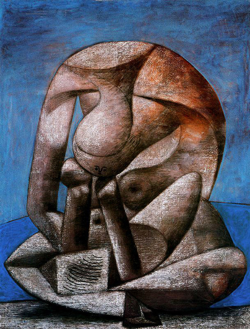 Great bather reading (1937) - Pablo Picasso Tablo