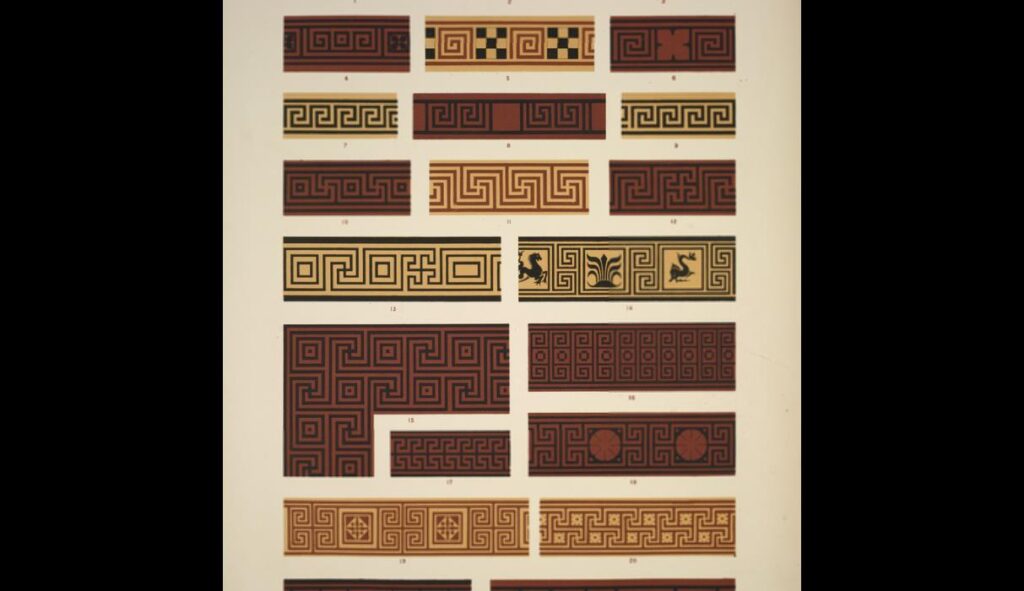 Greek no. 1. The various forms of the Greek fret - Owen Jones Tablo