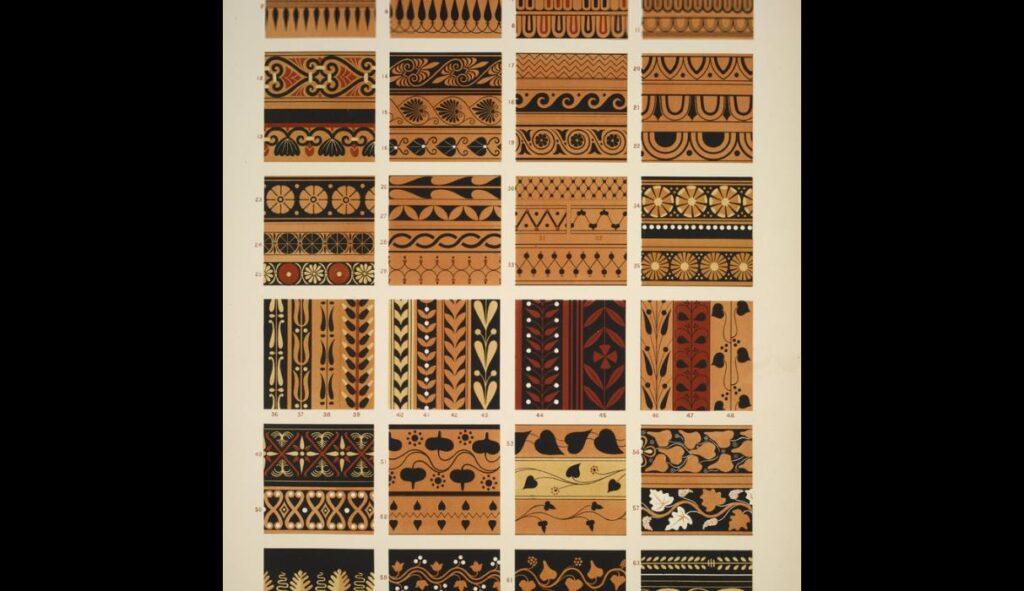 Greek no. 3. The various forms of the Greek fret. - Owen Jones Tablo