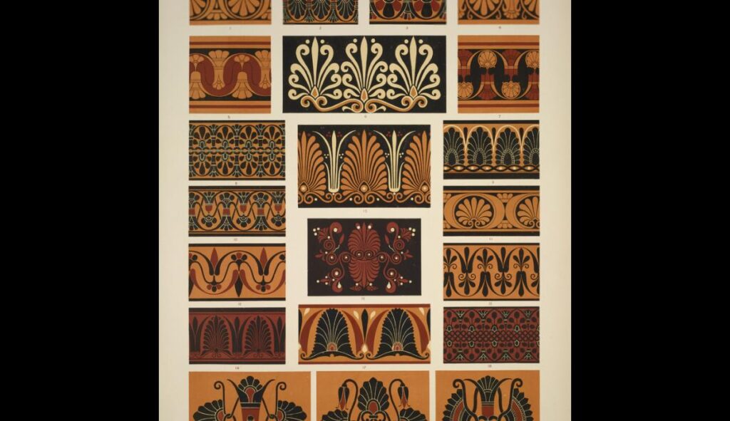Greek no. 4. Ornaments from Greek and Etruscan vases – Owen Jones Tablo