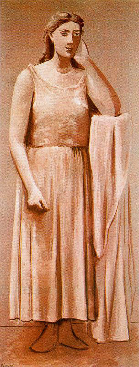 Greek woman (1924) - Pablo Picasso Tablo