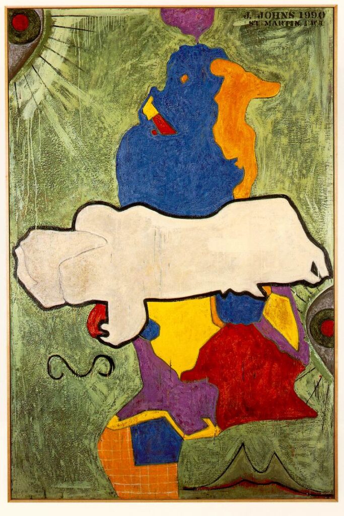 Green Angel - Jasper Johns Tablo