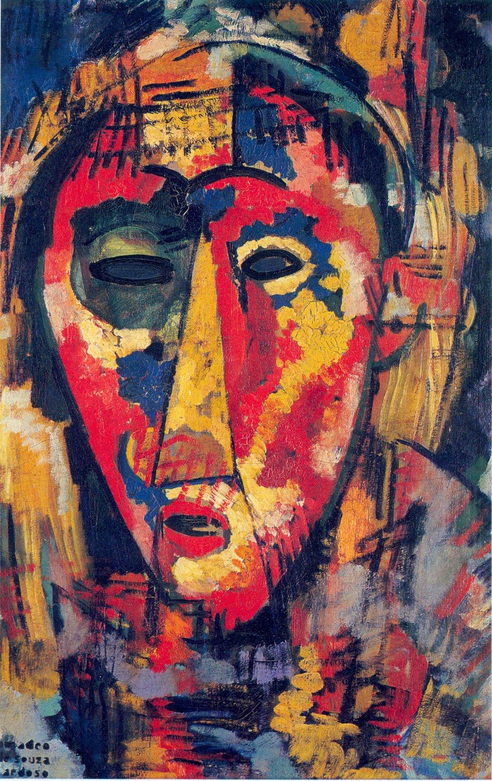 Green Eye Mask (1915) - Amadeo de Souza-Cardoso Tablo