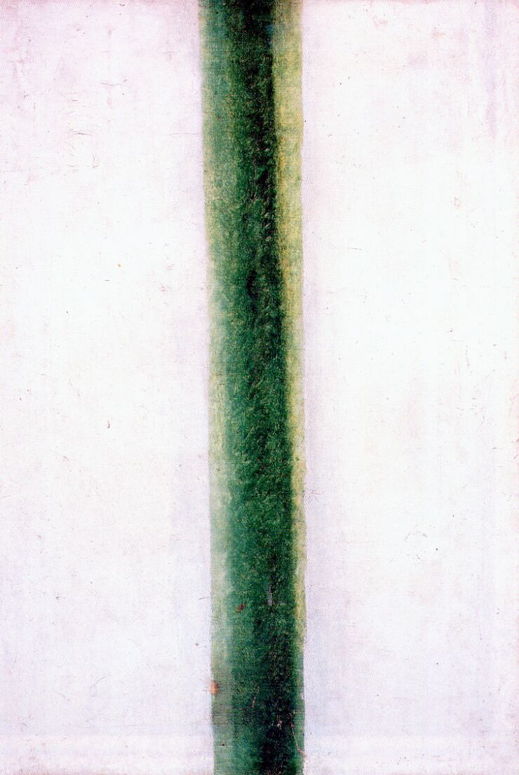 Green Stripe (Color Painting) (1917) - Olga Rozanova Tablo