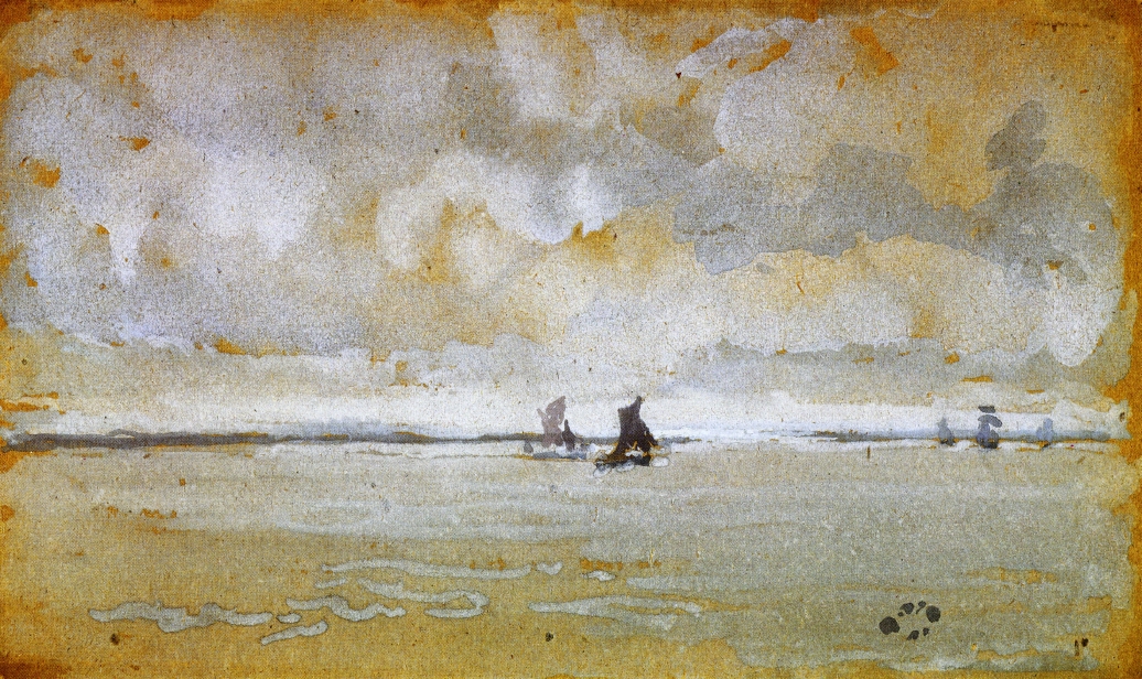 Grey Note Mouth of the Thames (1885) - James McNeill Whistler Tablo