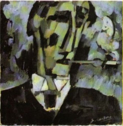 Grief. Head. Boquilha (1914) - Amadeo de Souza-Cardoso Tablo