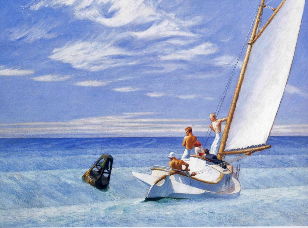 Ground Swell (1939) - Edward Hopper Tablo