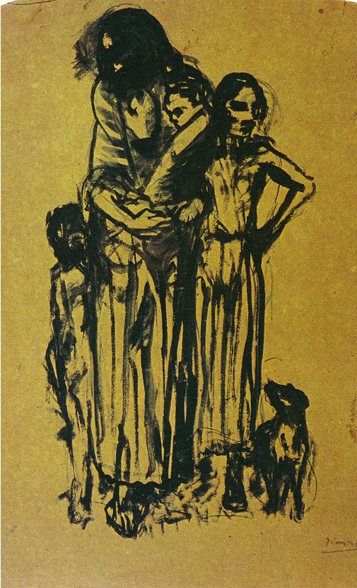 Group of poor people (1903) - Pablo Picasso Tablo