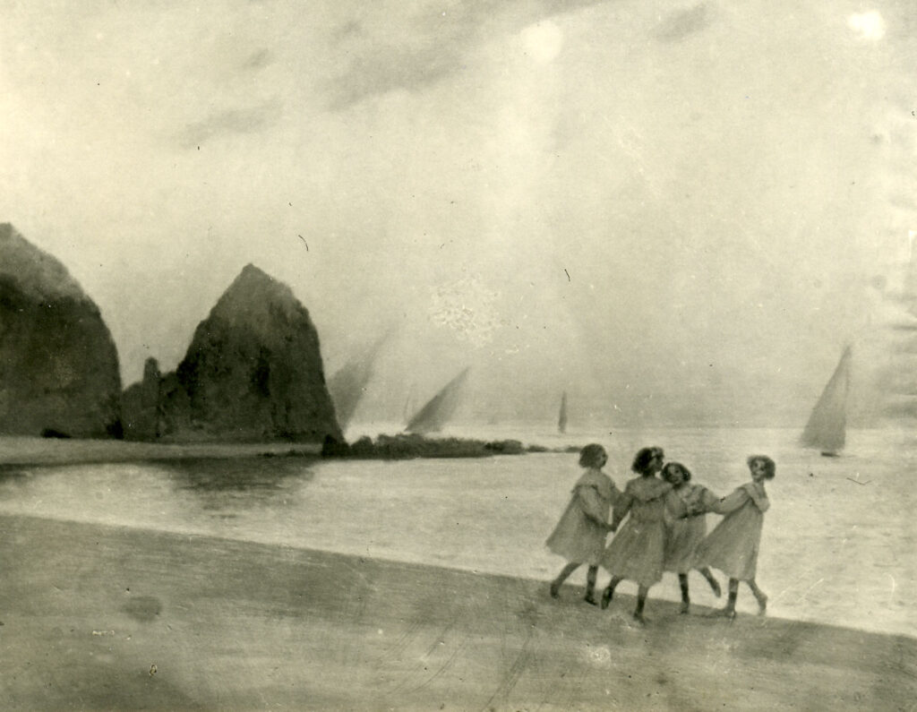 Group on the beach – Joan Brull Tablo