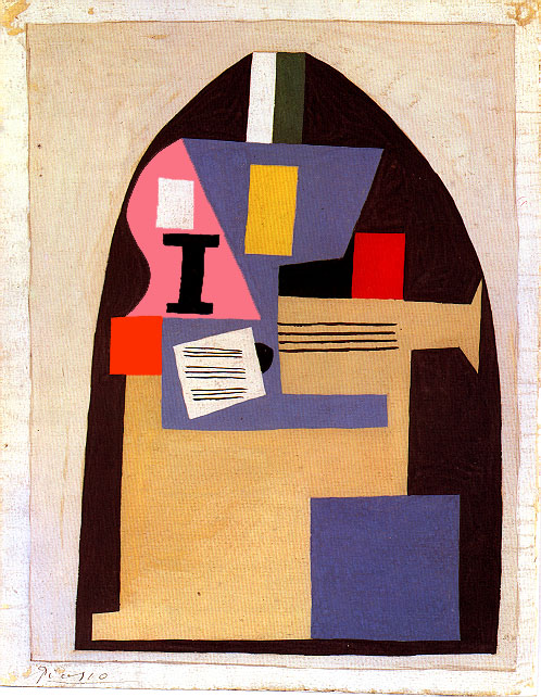 Guitar (1920) - Pablo Picasso Tablo