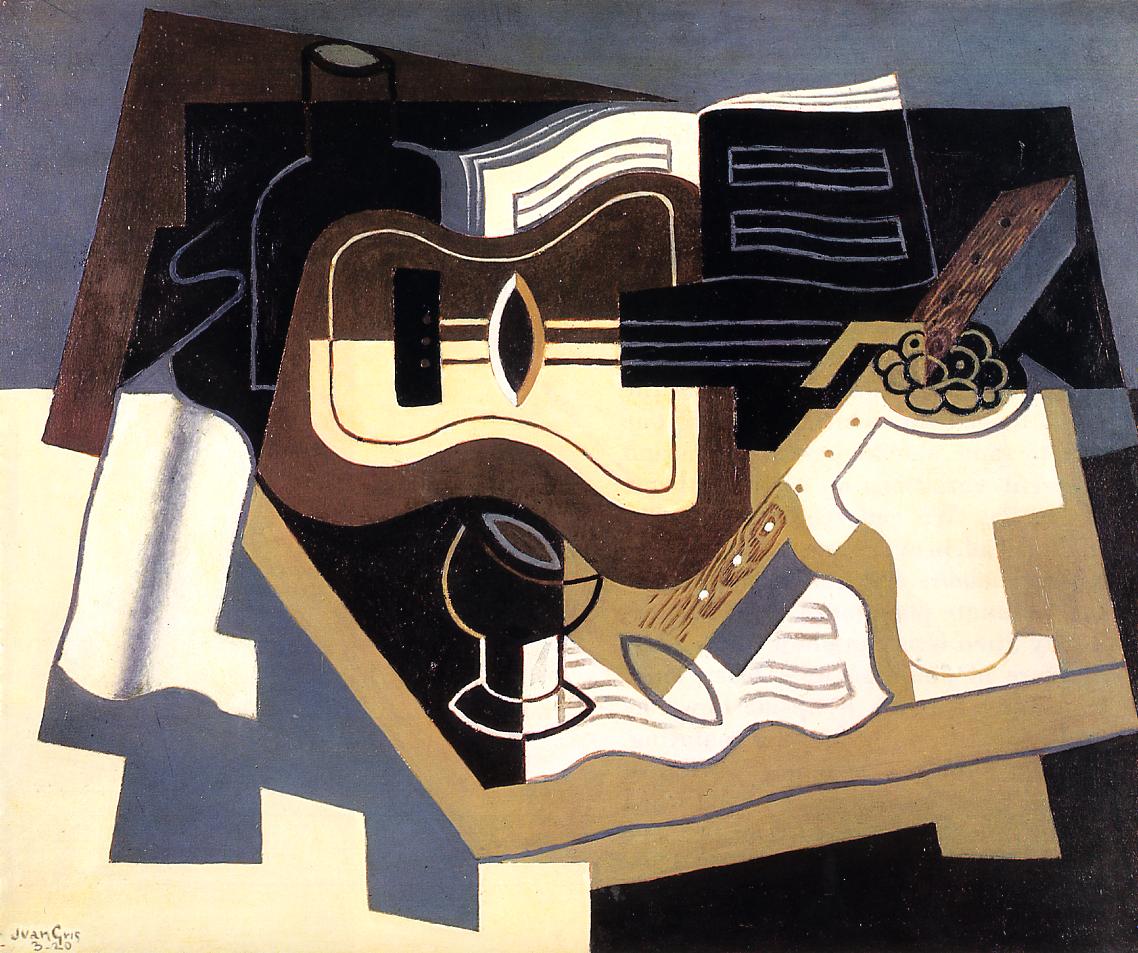 Guitar and Clarinet (1920) - Juan Gris Tablo