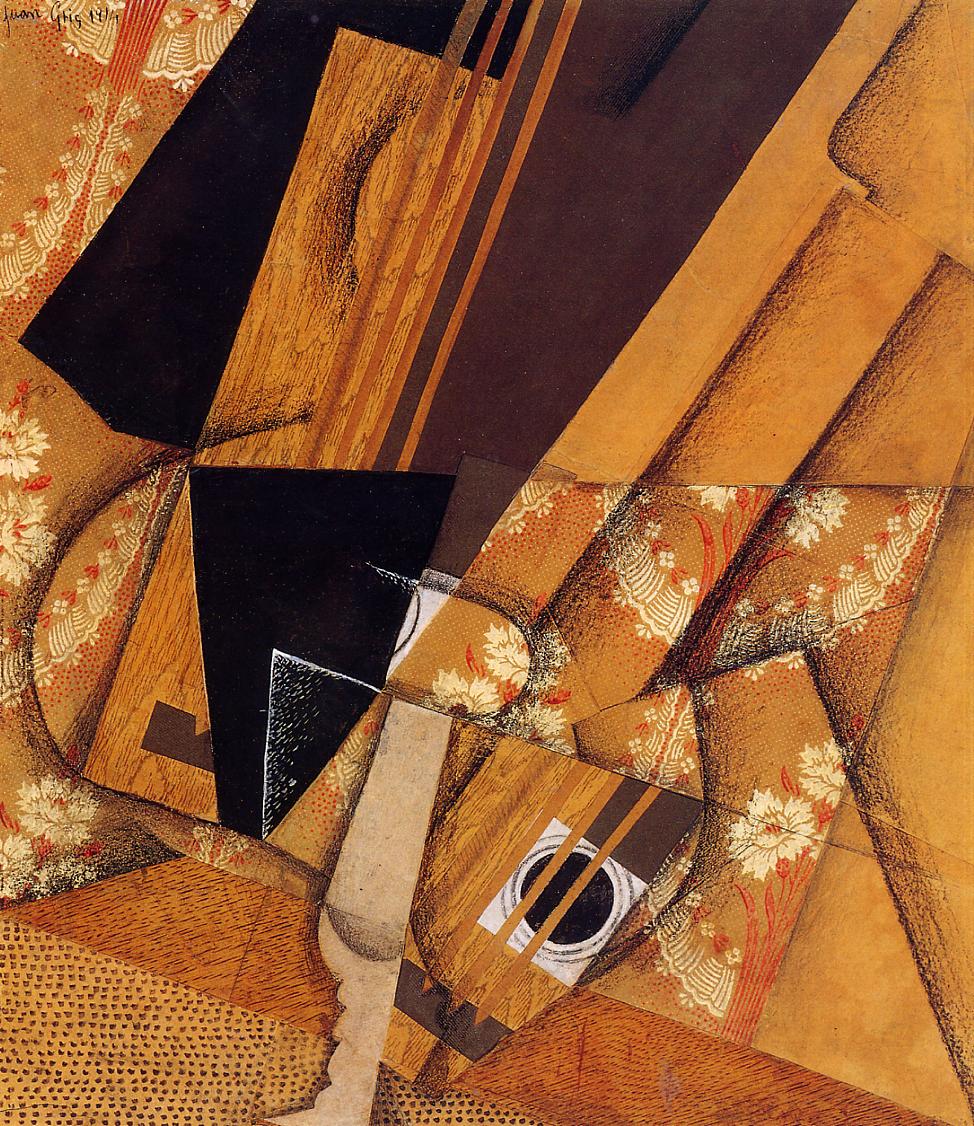 Guitar and Glass (1914) - Juan Gris Tablo