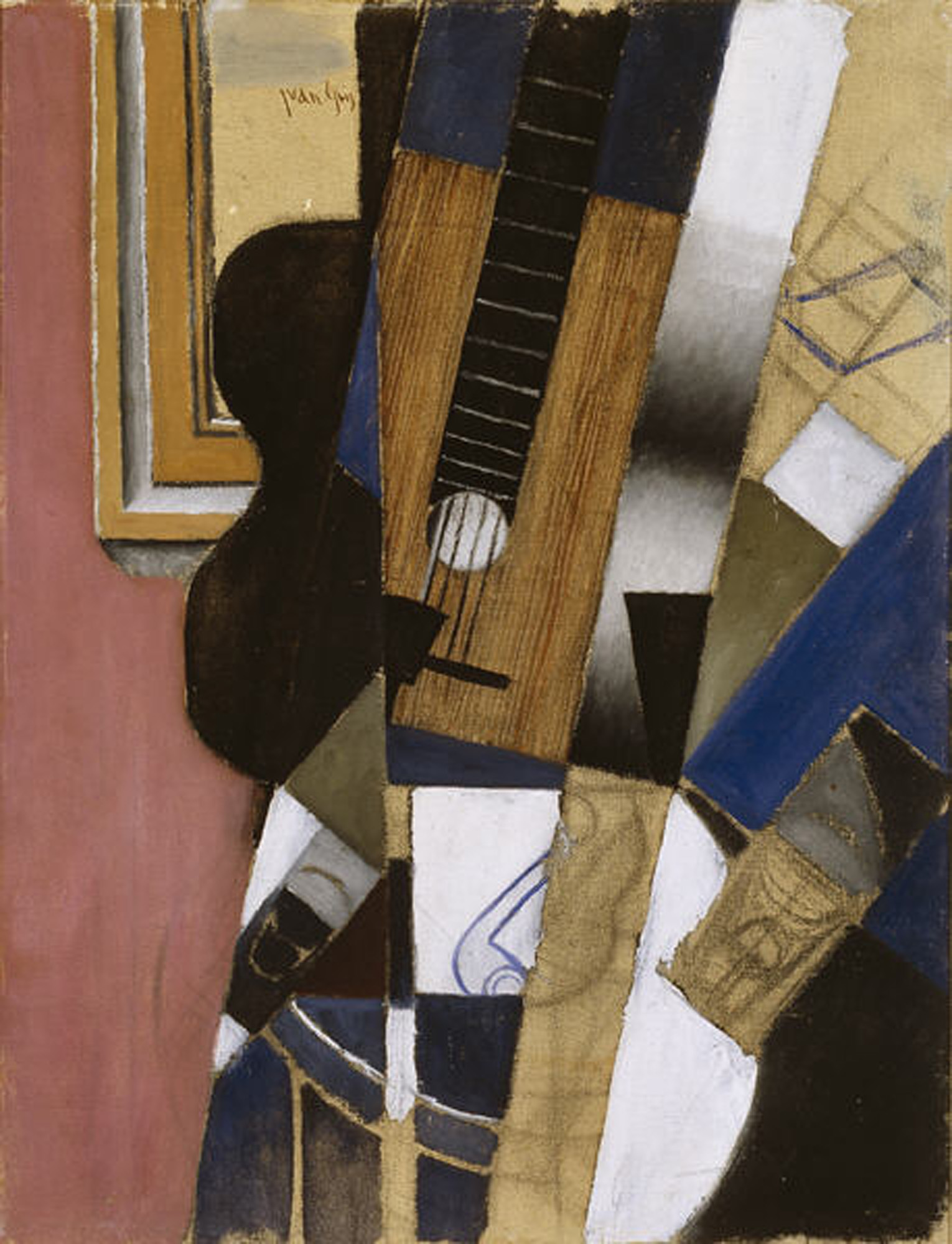 Guitar and Pipe (1913) - Juan Gris Tablo