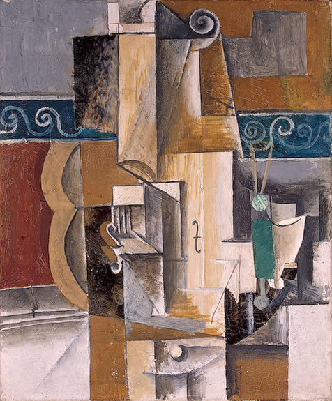 Guitar and Violin (1912) - Pablo Picasso Tablo