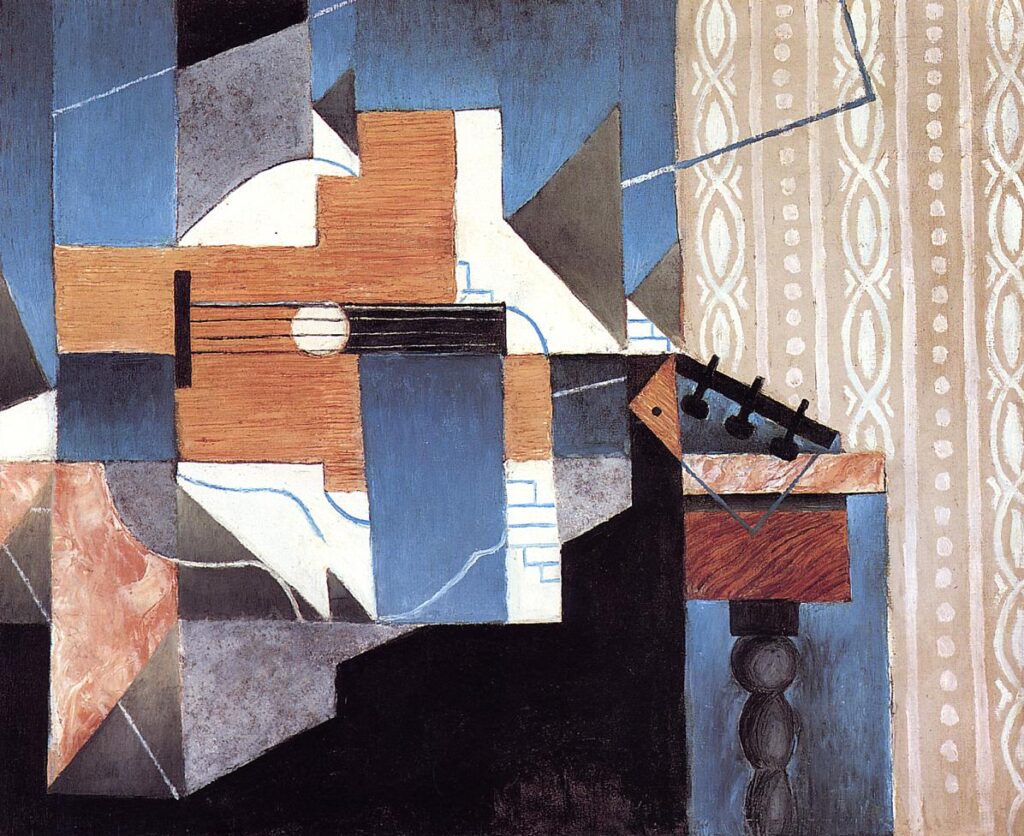Guitar on the Table (1913) - Juan Gris Tablo
