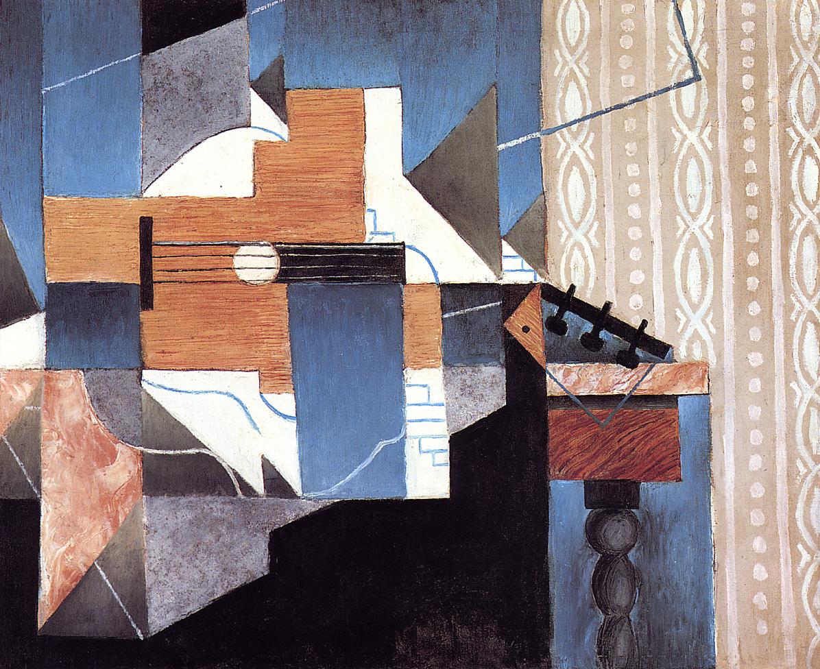 Guitar on the Table (1913) - Juan Gris Tablo
