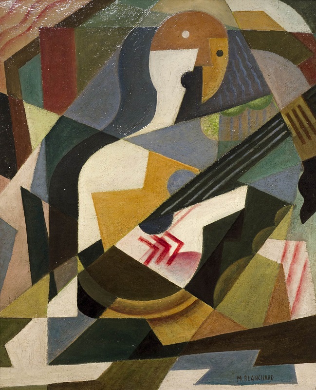 Guitarrista (1919) - María Blanchard Tablo