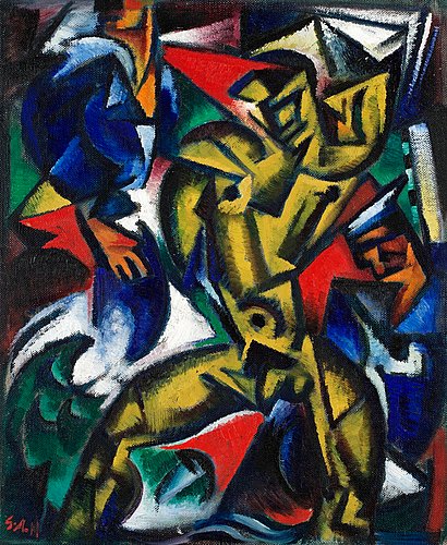 Gul figur (1917) - Gösta Adrian-Nilsson Tablo