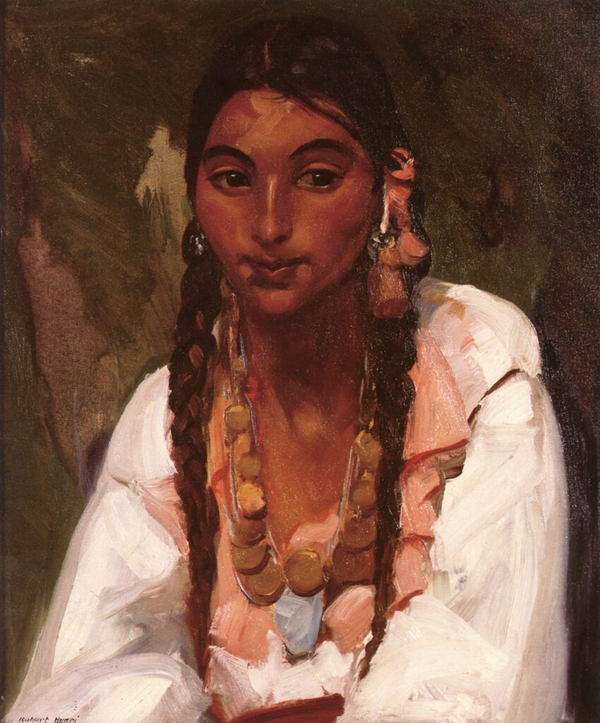 Gypsy Girl in White (1916) - Robert Henri Tablo