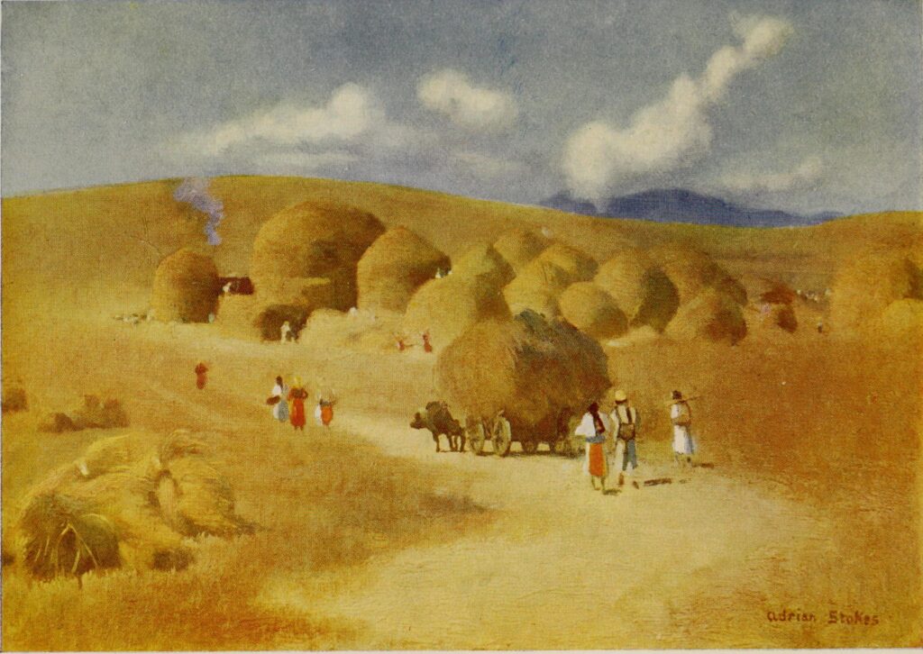 HARVEST TIME IN TRANSYLVANIA (1909) - Marianne Stokes Tablo