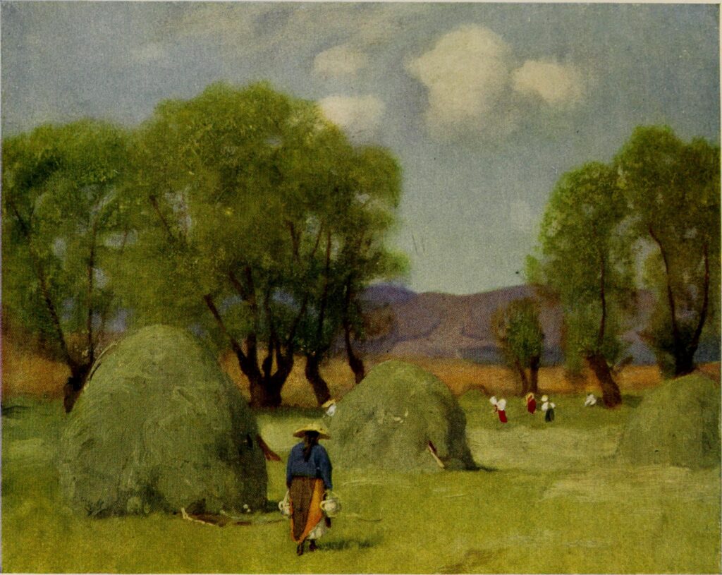 HAY TIME IN TRANSYLVANIA (1909) - Marianne Stokes Tablo