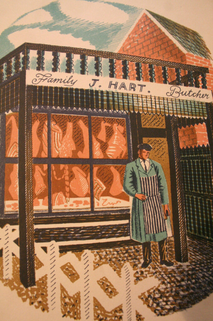 HIGH STREET (1938) - Eric Ravilious Tablo